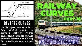 RAILWAY CURVES Part 18 Reverse Curves रेलवे वक्र भाग 18 विपरीत वक्र