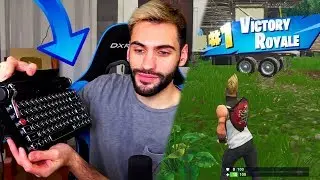 He won a Fortnite game with a TYPEWRITER...