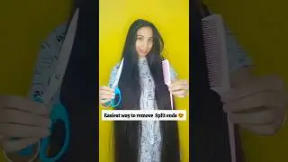 The only way to deal with split ends ✅ #hair #ytshorts #shorts #youtube #splitends #haircare #viral