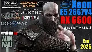 XEON E5 2667V4 + RX 6600 RODA BEM OS JOGOS EM 2025?