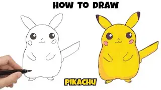 How to Draw Pikachu Step by Step | Pokemon