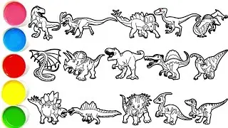 Dinosaur for Kids  Step by Step Easy Drawing