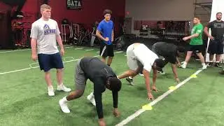 Defensive Lineman Fire off the Ball! Compete...