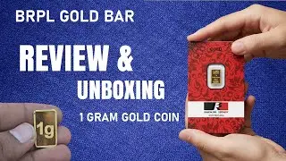 1 gram gold coin brpl | BRPL 1gm pure 24K Gold Bar Coin Unbox & Review | Bangalore Refinery Gold