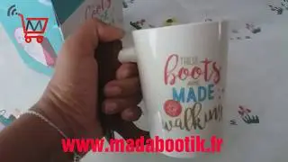 Mug en forme de botte - id&eacute;e cadeau original - Madabootik
