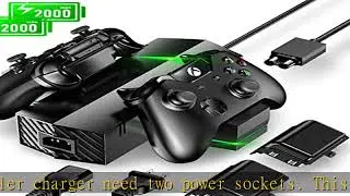 Vivefox Power Station Compatible Xbox One, Xbox Power Supply Brick AC Adapter Cord 100-240V Xbox Co
