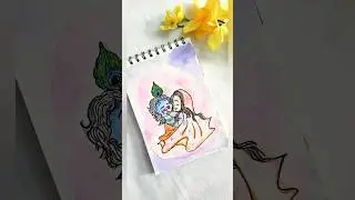 Easy holi drawing 🎨🖌️#shorts #trendingshorts #shortsfeed #holi #happyholi#painting #drawing#art#diy
