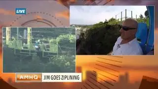 Jim Cantore Ziplines in Branson