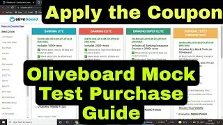 Oliveboard Mock Test Purchase Guide | Apply Coupon Code and get max discount