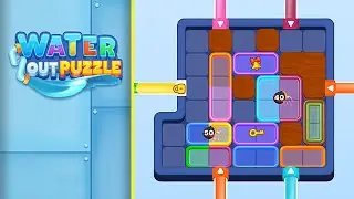 Water Out Puzzle Levels 156-160 | Every Puzzle Solved! 🎯