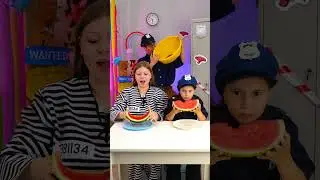 🎯RACE TIME! WHO BEATS THE WATERMELON FIRST? #shorts #kids