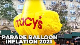 NYC LIVE Balloon Inflation Macy&rsquo;s Thanksgiving Day Parade (November 24, 2021)