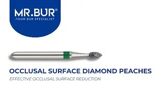 ISO 368 Occlusal Surface Reduction Peach Coarse Diamond Bur FG | MR.BUR