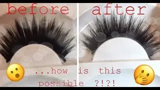 VIRAL LASH HACK \\ MAKE CHEAP LASHES LOOK REAL | OHTATIUFANCYHUH