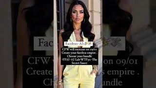 Create your AITwin to do content creation CFW+ AI for faceless creators.#faceless #aitwin #earnmoney