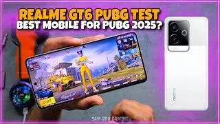 Realme GT6 PUBG Test 2025 | 120fps? | Heat & Lag | Battery Drain | Gyro | Electro Sam