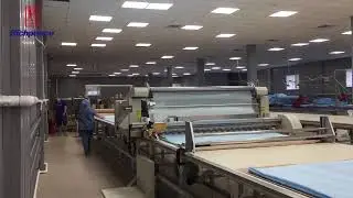 Surgical wear factory automatic fabric spreading & cutter production line