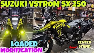 SUZUKI VSTROM SX 250 ek or Full Loaded Tagdi Modification | Full Touring Ready 🔥| Saddle Bags |