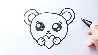 Comment dessiner un ours kawaii