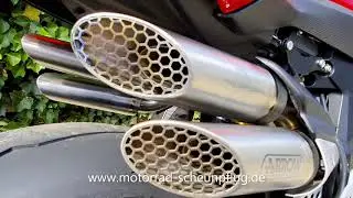 MV Agusta Brutale 1000 RR ARROW Titanium exhaust Soundcheck Motorrad Scheunpflug