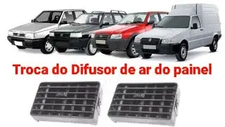 Com Montar e Desmontar o difusor de ar do painel da Linha Fiat Uno, Fiorino, Elba, Prêmio