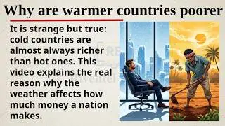 Why are Warmer Countries Poorer? || 🌍📉 Learn English Through Story Level 2 || Graded Reader 🎧