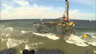 HD - Time Lapse Video of Removal of Jet Star Roller Coaster
