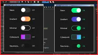 Java - How to Create Five Toggle Buttons With Different Styles In Java Netbeans [ With Source Code ]