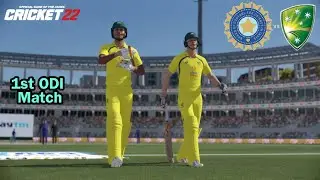 India vs Australia 1st ODI Match 2023 Highlights - Cricket 22 Gameplay
