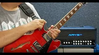Harley Benton HB 35 Plus in different styles, less than 2 min and  bossa, blues and rock