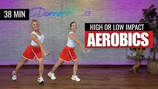 40-Min Old-School Aerobics Workout | Early 2000s Music | All Standing, No Equipment