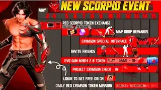 Scorpio Event #Scorpio Event All Reward #Freefire Project Crimson Event All Reward #freefiremax