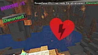 Mine Entrance, Mining/Caving (Diamonds) Hardcore S1 Ep 3 [Minecraft 1.18 Lets Play]