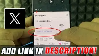 how to add twitter link in youtube description?