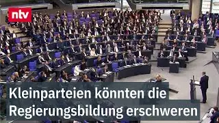 Kleinparteien k&ouml;nnten Regierungsbildung erschweren - Enger Kampf um 5-Prozent-H&uuml;rde