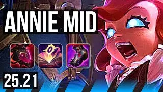 ANNIE vs AURORA (MID) | 11/1/7, Godlike | EUW Diamond | 25.21