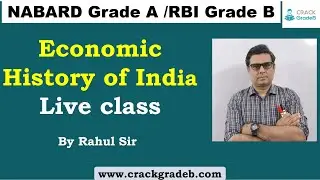 Economic History of India for RBI/NABARD