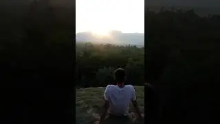 Golden Hour in Kashmir: Hilltop Views and Sunset Bliss #shorts