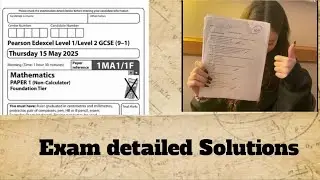 GCSE Edexcel Maths Foundation Paper 1| Nov 2024 Exam Walkthrough Full detail solutions