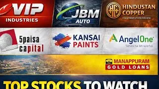 Chart analysis of VIP IND,JBM AUTO, HINDUSTAN COPPER, 5 PAISE CAPITAL, KANSAI, ANGEL MANAPPURAM FIN