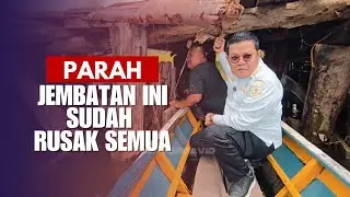 LANGSUNG LAPOR KE SAYA‼️Bupati Riza Herdavid mengecek kerusakan jembatan penghubung antar kecamatan