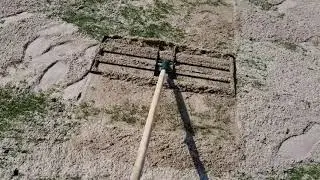 pasul 6 indreptarea gazonului cu nivelator de gazon