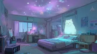 Cat Flow ✨ Dreamy Ambient Lofi for Stargazing with Your Cat 🌙 | Purr Beats