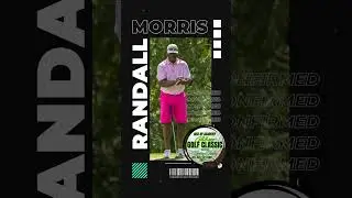 Randall Morris for the 14th annual RUA Celebrity Golf Tournament #celebritygolf