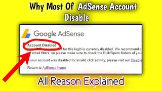 Why  AdSense Account Disable | AdSense Account Disable Due To Invalid Traffic |