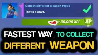 Collect DIFFERENT WEAPON TYPES! Fastest Way to Collect All 5 Different Weapon Types in Fortnite!