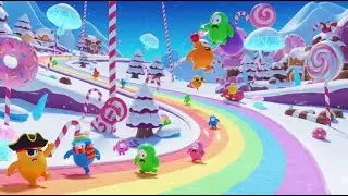 Fall Guys Winter Update 2025 Fame Pass Day 8 road to 2800 crown