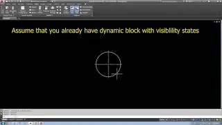 Using AutoCad visibility state block with attribute.
