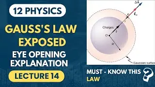 Gauss's law Class 12 | Eye opening explanation of Gauss law | Lecture 14