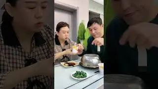 Wife Pranks Her Greedy Husband With Chicken Stick Tricks #funny #eating